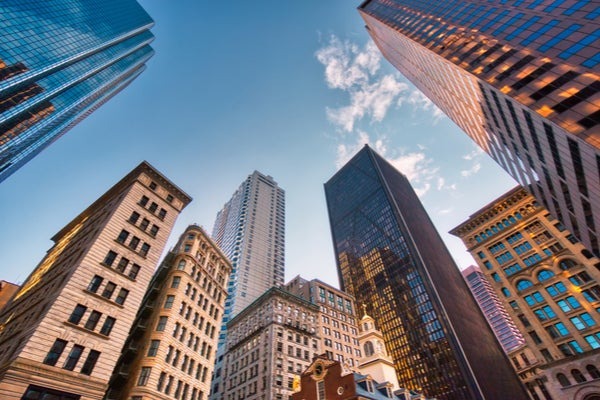 downtown image of skyscrapers