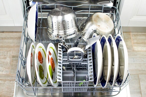 Dishwasher full of dishes