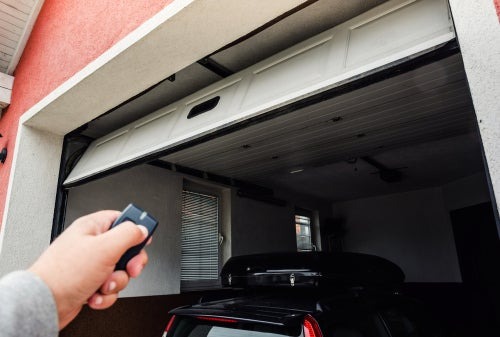 controlling garage door with remote